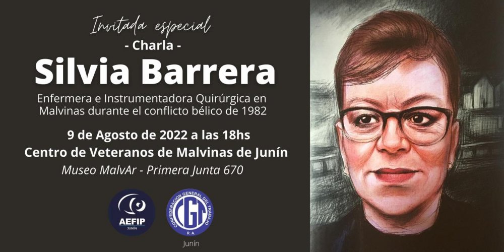 Disertará en Junín una enfermera que estuvo en Malvinas