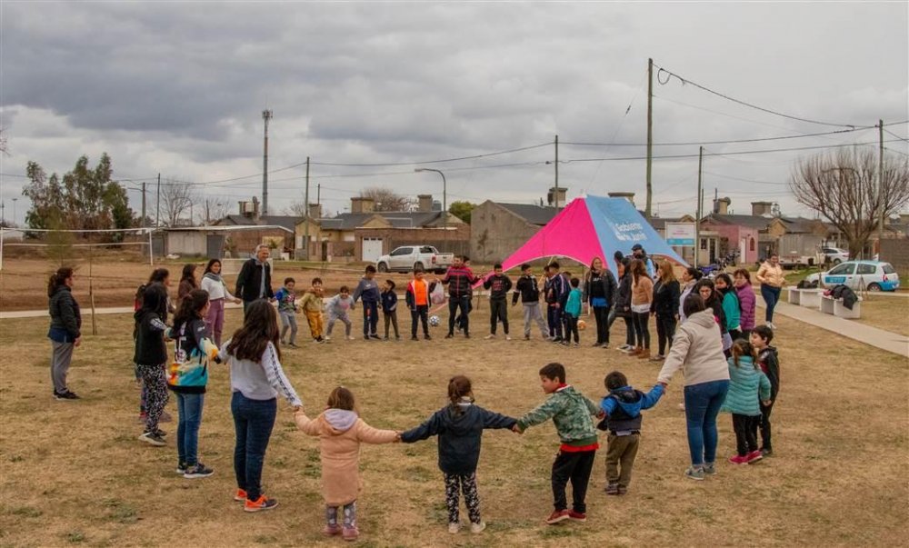 Los chicos del -Hogar Feliz- disfrutaron de una jornada de juegos y actividades por el Día del Niño