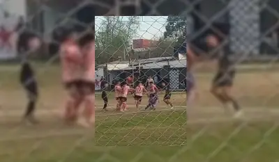 Batalla campal en un partido de la Liga Amateur Platense que terminó en escándalo